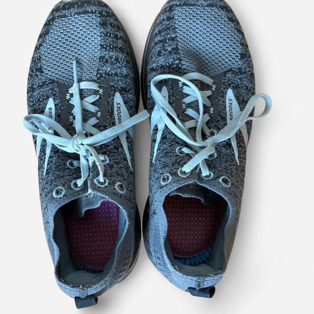 Brooks‎ Ghost 16 grey running tennis shoes Sz W 9.5 Hardly Any Tred Wear